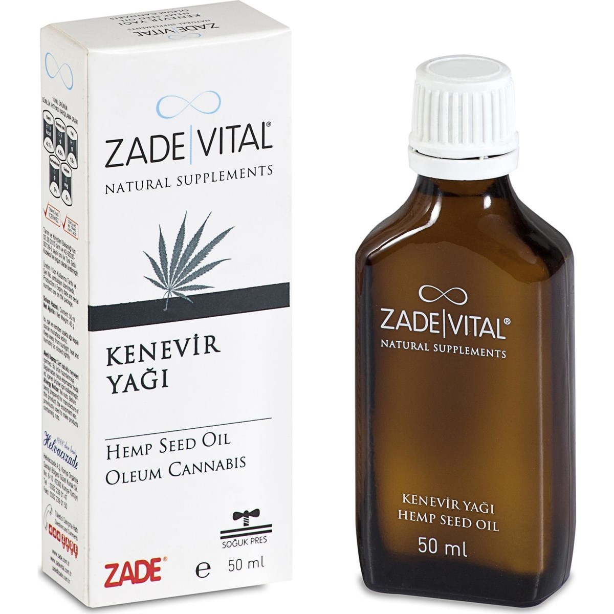 Zade Vital Zade Vital Kenevir Tohumu Yaği 50 ml