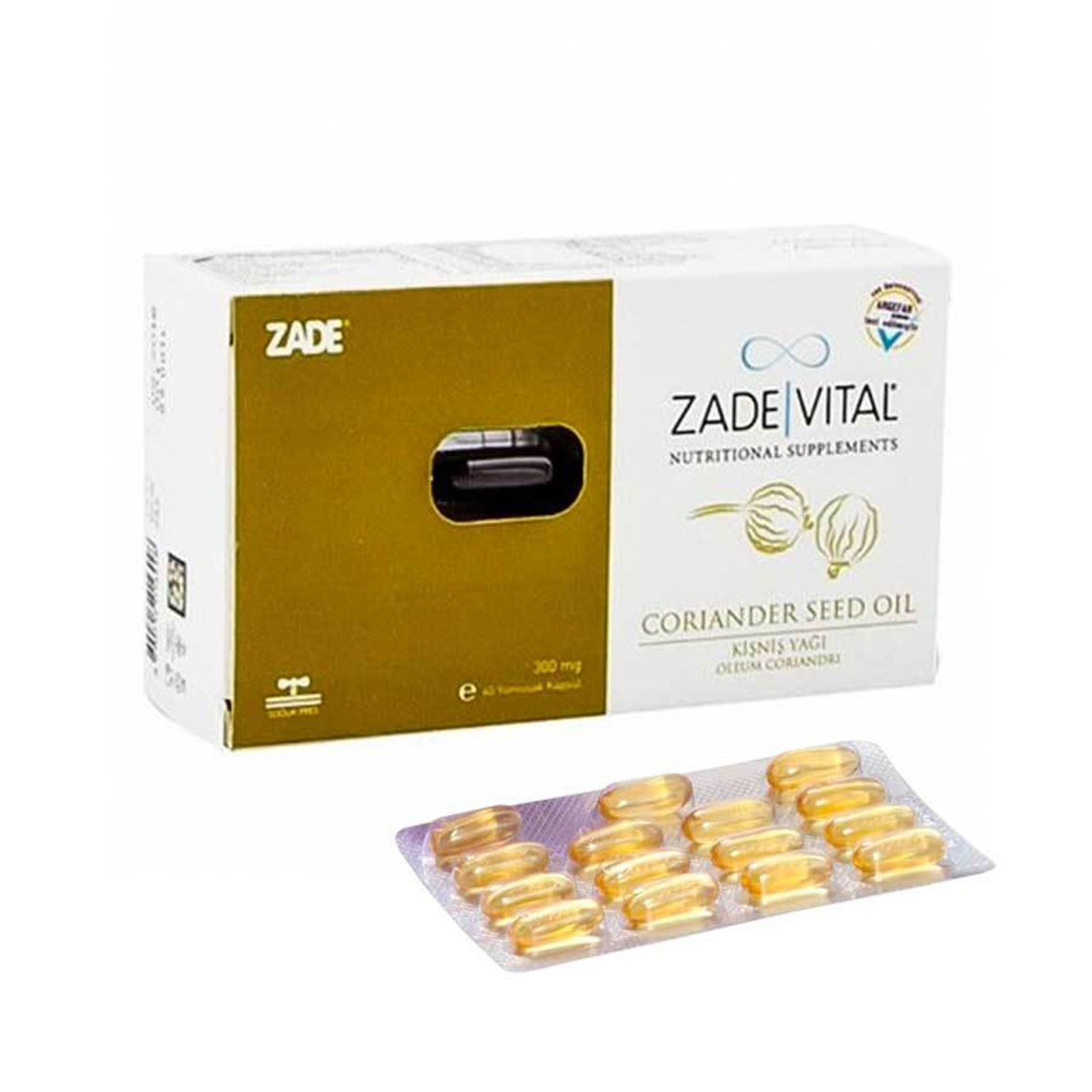 Zade Vital Zade Vital Kişniş Yaği 300 Mg 60 Kapsül