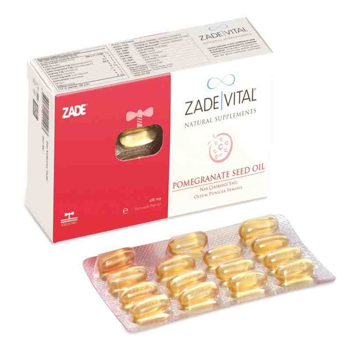 Zade Vital Zade Vital Nar Çekirdeği Yaği 30 Yumuşak Kapsül