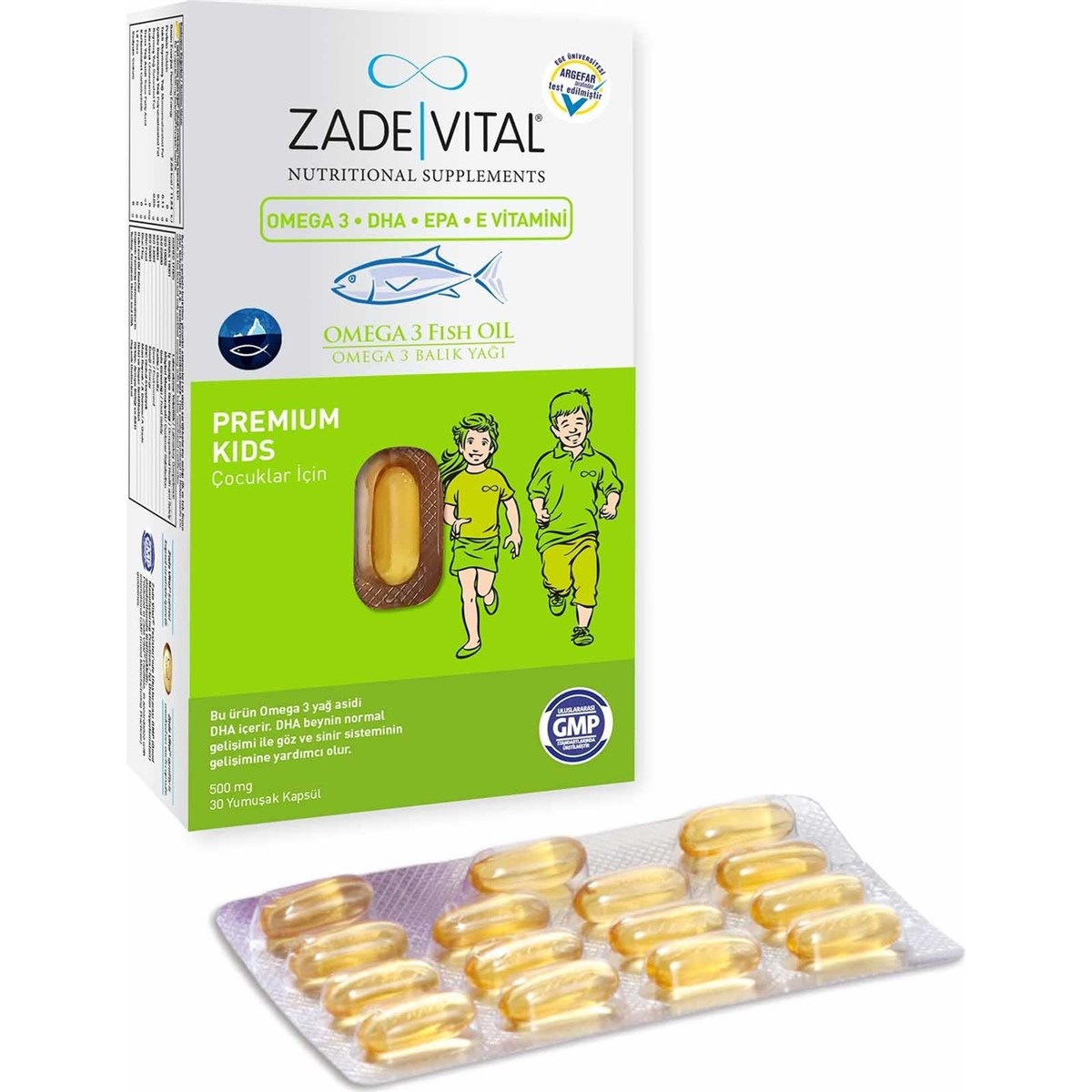 Zade Vital Zade Vital Omega 3 Balik Yaği Premium Kids 30 Kapsül