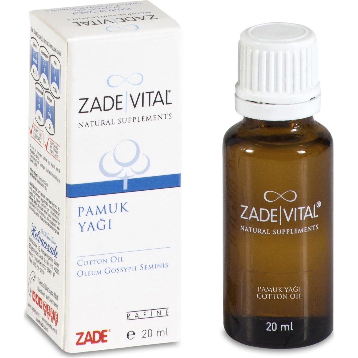 Zade Vital Zade Vital Pamuk Yaği 20 ml