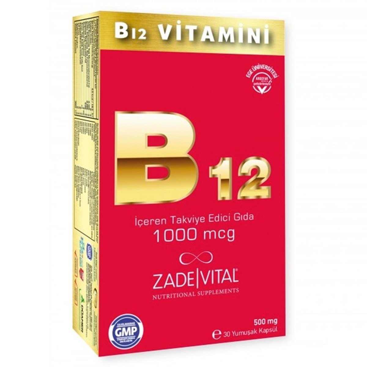 Zade VitalZade Vital Vitamin B12 30 Yumuşak Kapsül