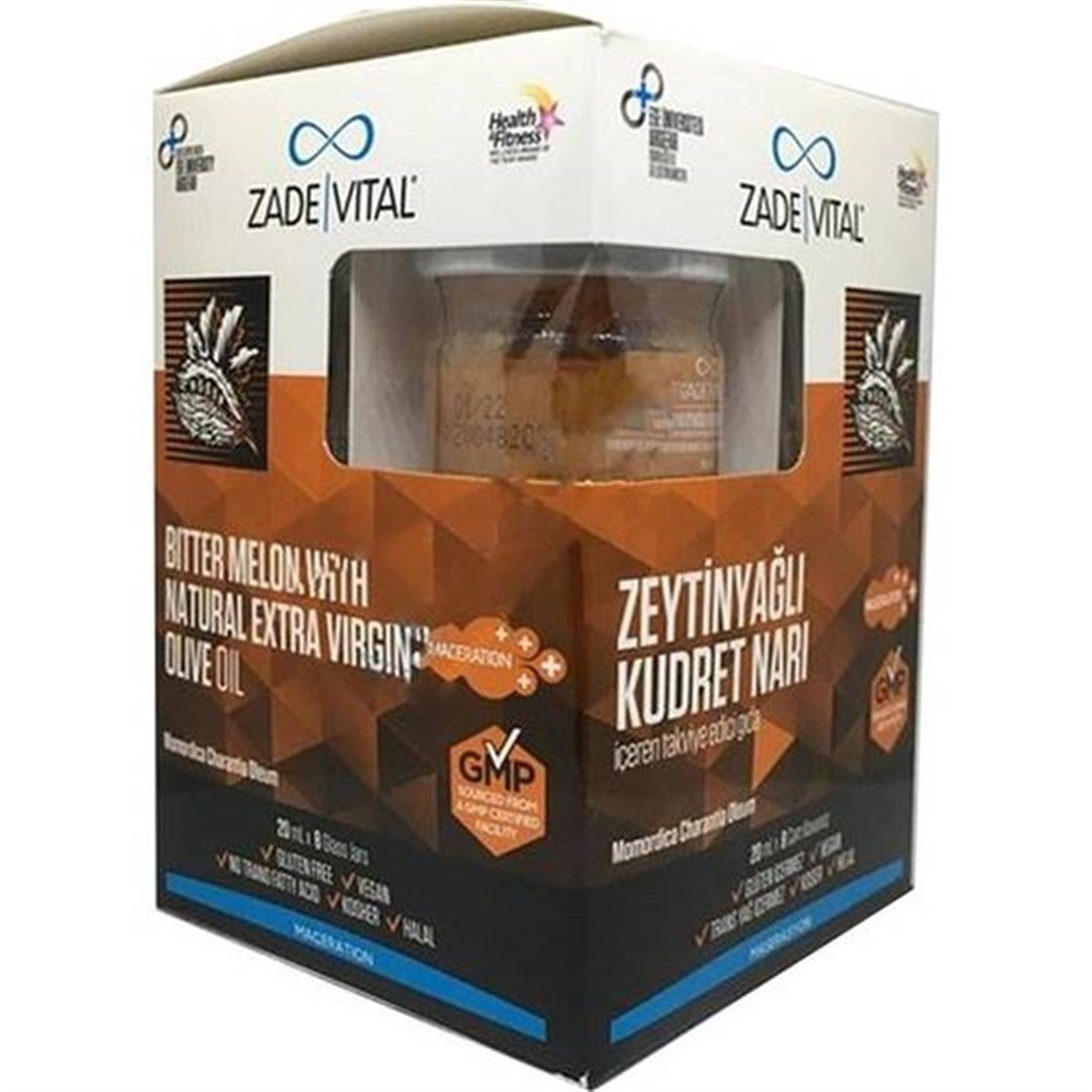 Zade VitalZade Vital Zeytinyağli Kudret Nari 20 ml x 8 Cam Kavanoz