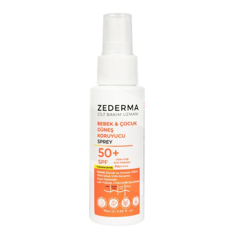 Zederma Zederma Bebek & Çocuk Güneş Koruyucu Sprey SPF50+ 75 ml