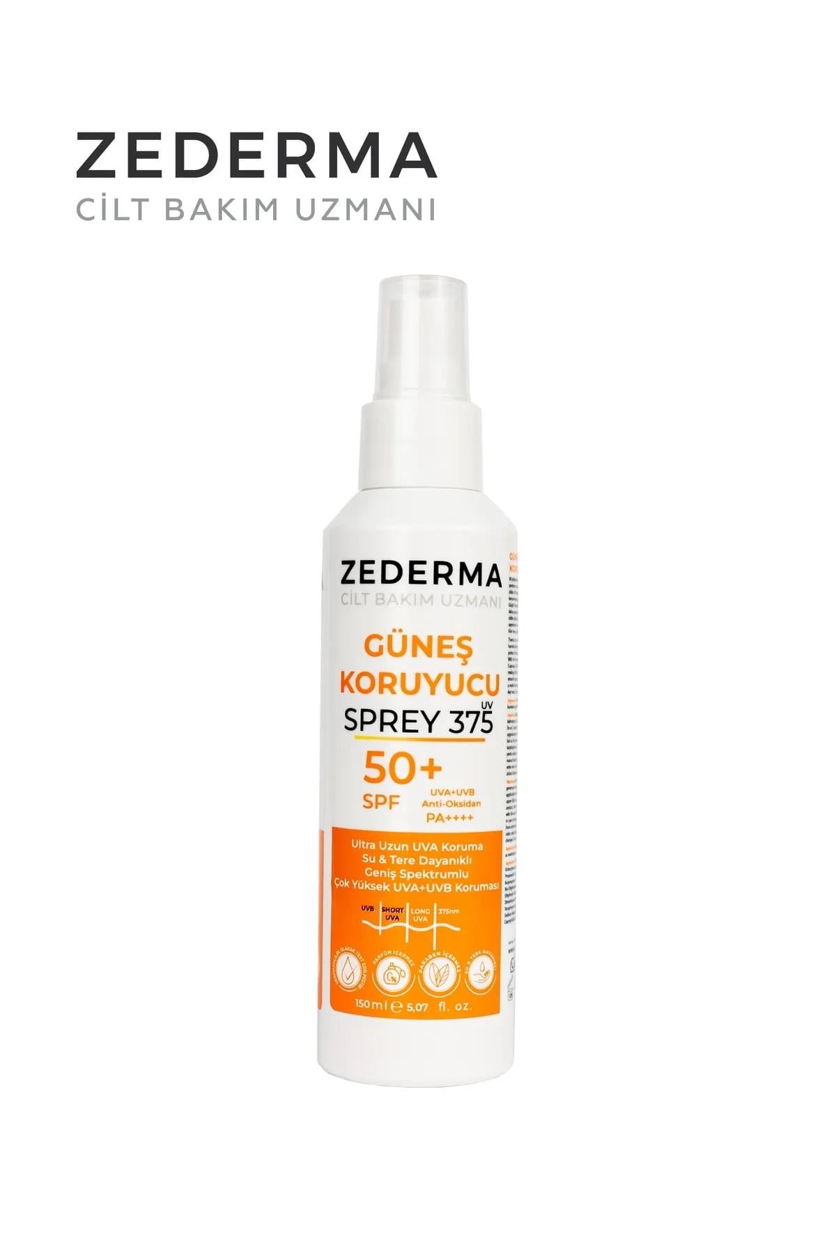 Zederma Zederma Güneş Koruyucu Sprey Ultra Uzun UVA Koruması Su ve Tere Dayanıklı SPF50+ 150 ml