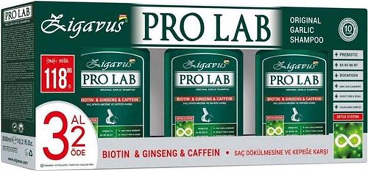 Zigavus Pro Lab Garlic Şampuan 300 ml | 3 AL 2 ÖDE