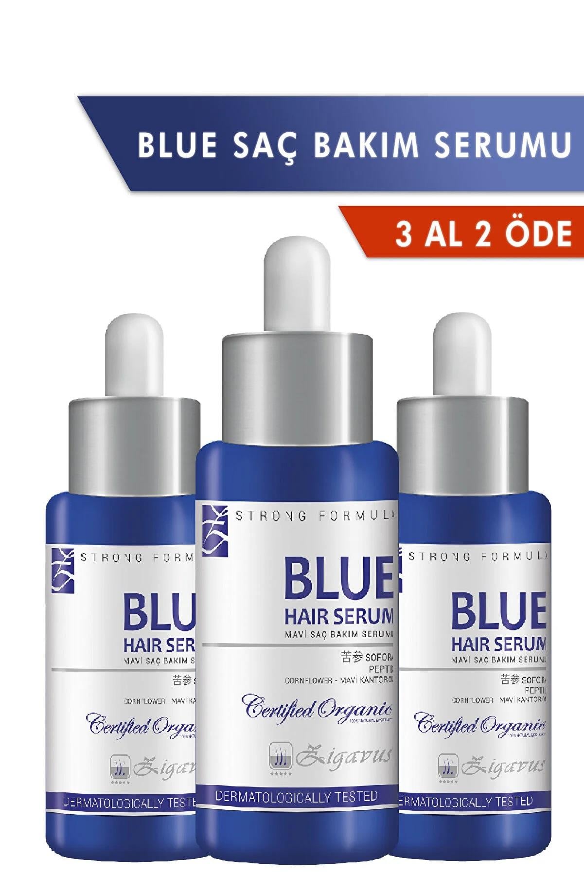 zigavus Zigavus Blue Mavi Su Saç Bakım Serumu 33 ml - 3 Al 2 Öde
