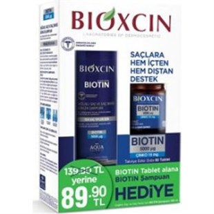 BioxcinBioxcin Biotin 5000 Mcg 60 Tablet + Biotin Şampuan 300 ml Kofre