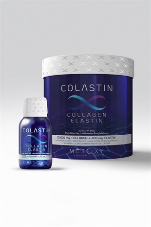 Colastine Colastine Collagen Elastin 10000 mg Collagen + 400 mg Elastin Shot 50 ml - 14 Adet