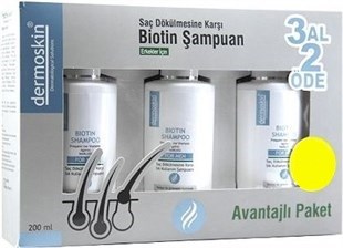 Dermoskin Biotin Saç Dökülmesine Karşı Erkek Şampuanı 200 ml - 3 Al 2 Öde