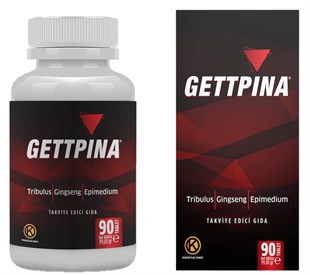 Kuazar İlaç Gettpina - Tribulus, Gingseng ve Epimedium içeren Gıda Takviyesi 90 Tablet