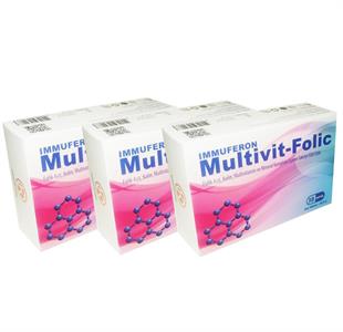 Kuazar İlaç Multivit-Folic 30 Kapsül - 3'lü