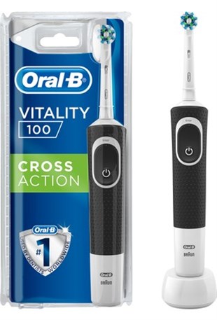 Oral-B Vitality 100 Quadrant Timer Şarjlı Diş Fırçası Black
