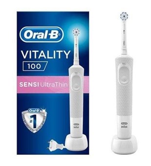 Oral-B Vitality 100 Quadrant Timer Sensi Ultra Thin Şarjlı Diş Fırçası - Kutulu