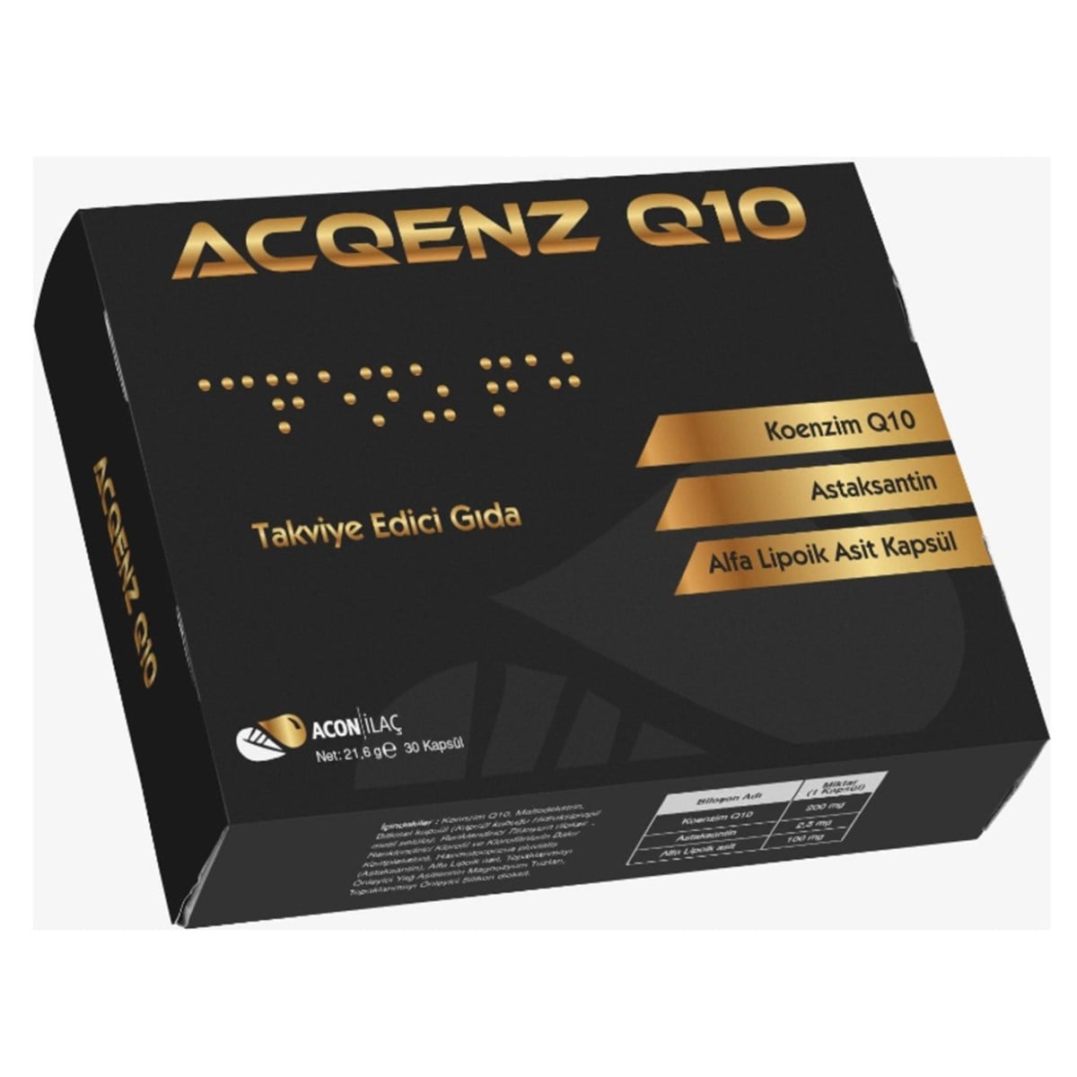 ACQENZ Acqenz Q10 30 Kapsül