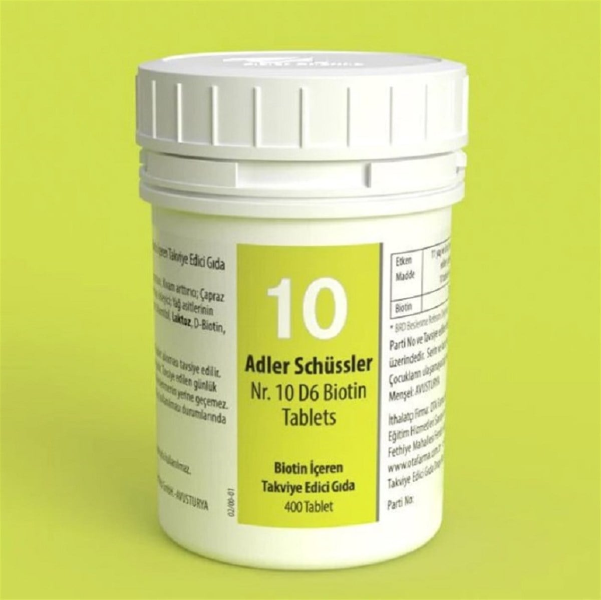 Adler Adler Schüssler No: 10 Tablets