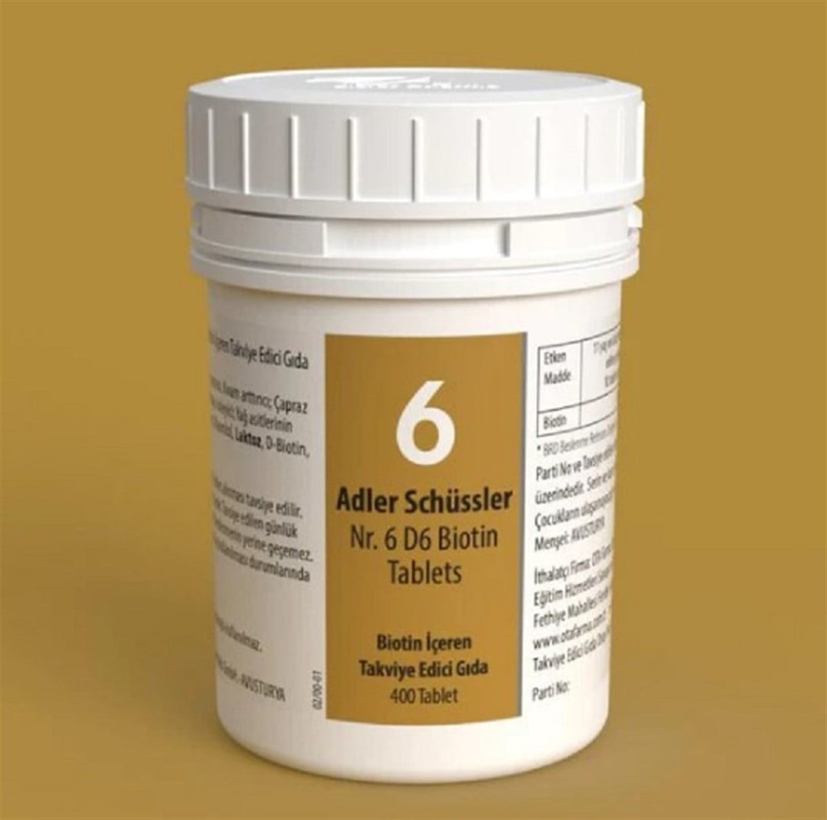 Adler Adler Schüssler No: 6 Tablets