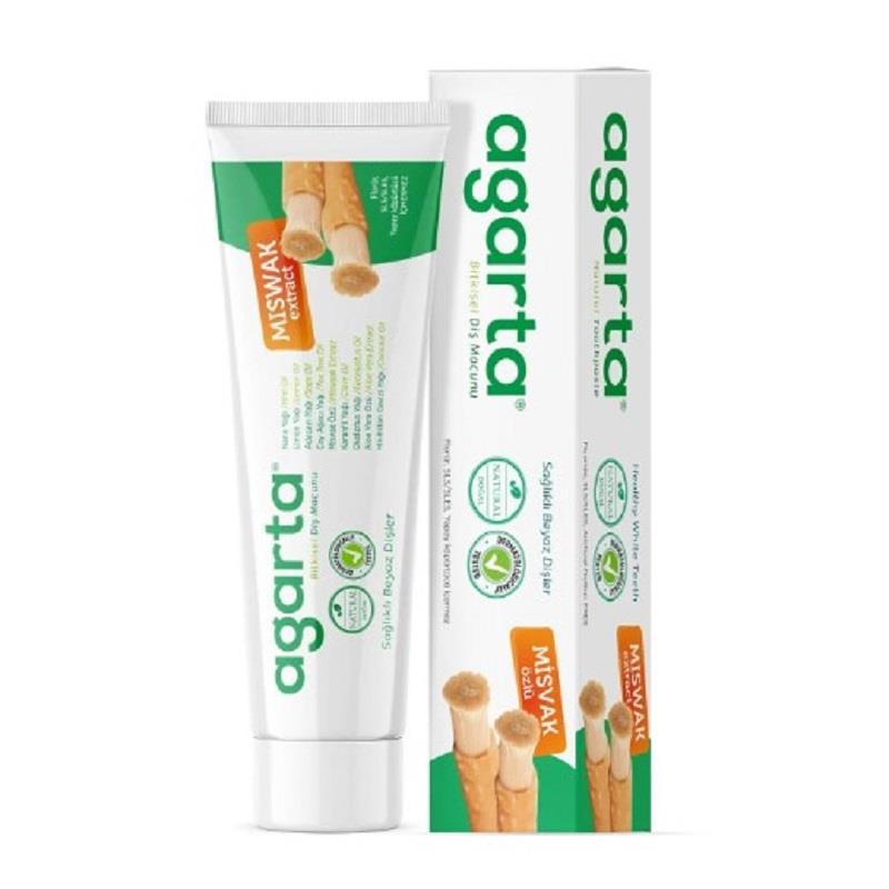 Agarta Agarta Bitkisel Diş Macunu Misvak Özlü Tüp 100 ml