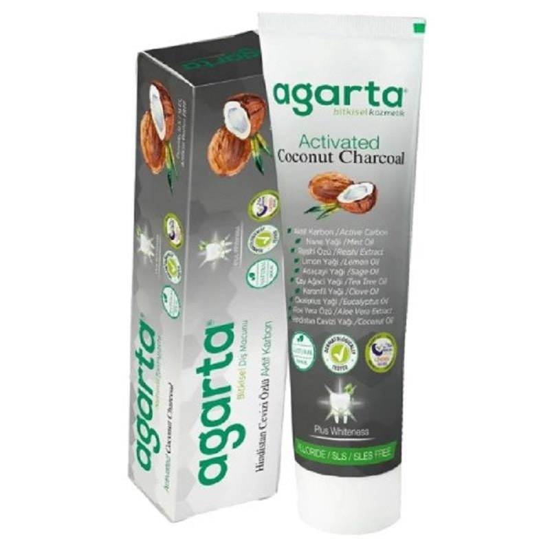 Agarta Agarta Hindistan Ceviz Aktif Karbonlu Diş Macunu 100 ml