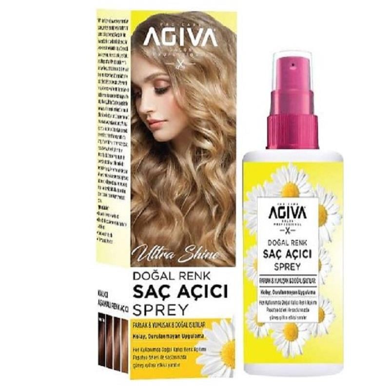 Agiva Agiva Ultra Shine Doğal Renk Saç Açıcı Sprey 150 ml