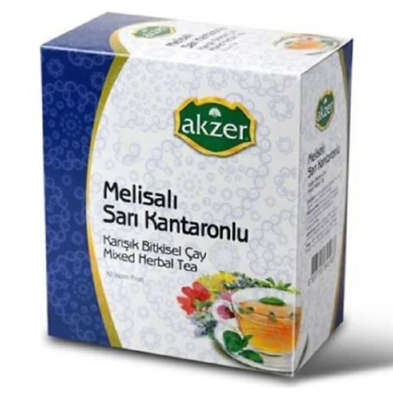 Akzer Akzer Melisalı Sarı Kantaronlu Çay 20'li Süzen Poşet
