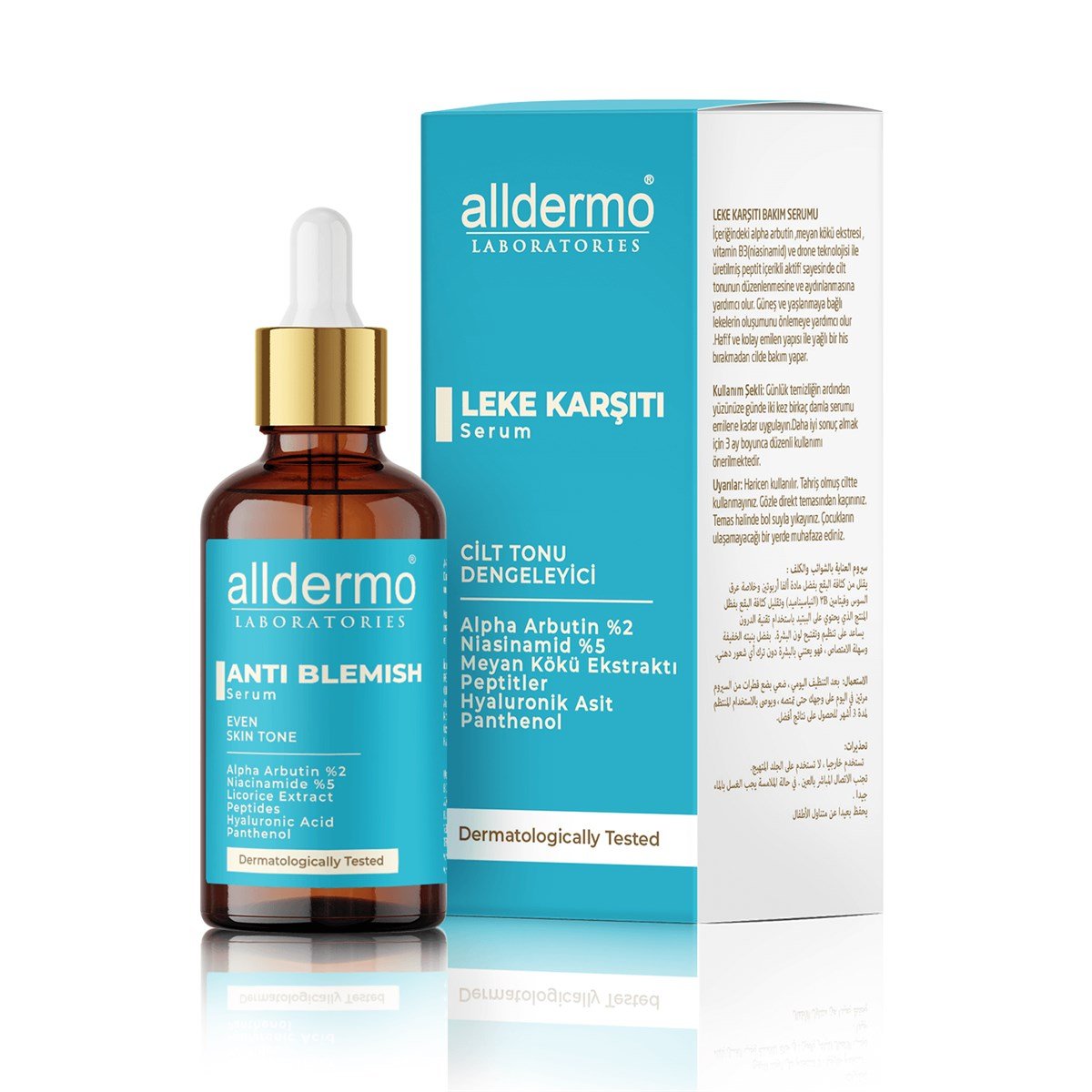 ALLDERMO Alldermo Leke Karşıtı Cilt Tonu Dengeleyici Serum 30ml