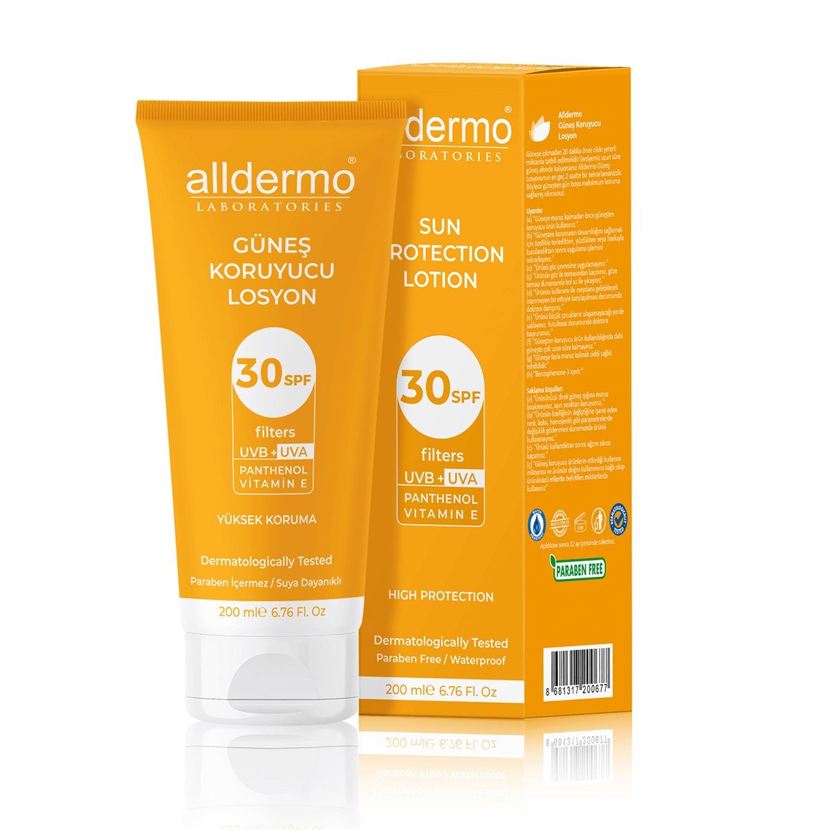 ALLDERMO Alldermo Panthenol Güneş Koruyucu Losyon spf 30 200 ml