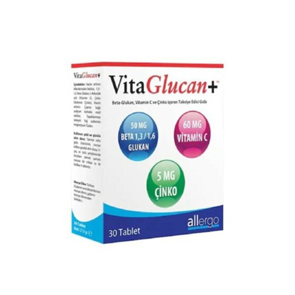 Allergo VitaGlucan + 30 Tablet