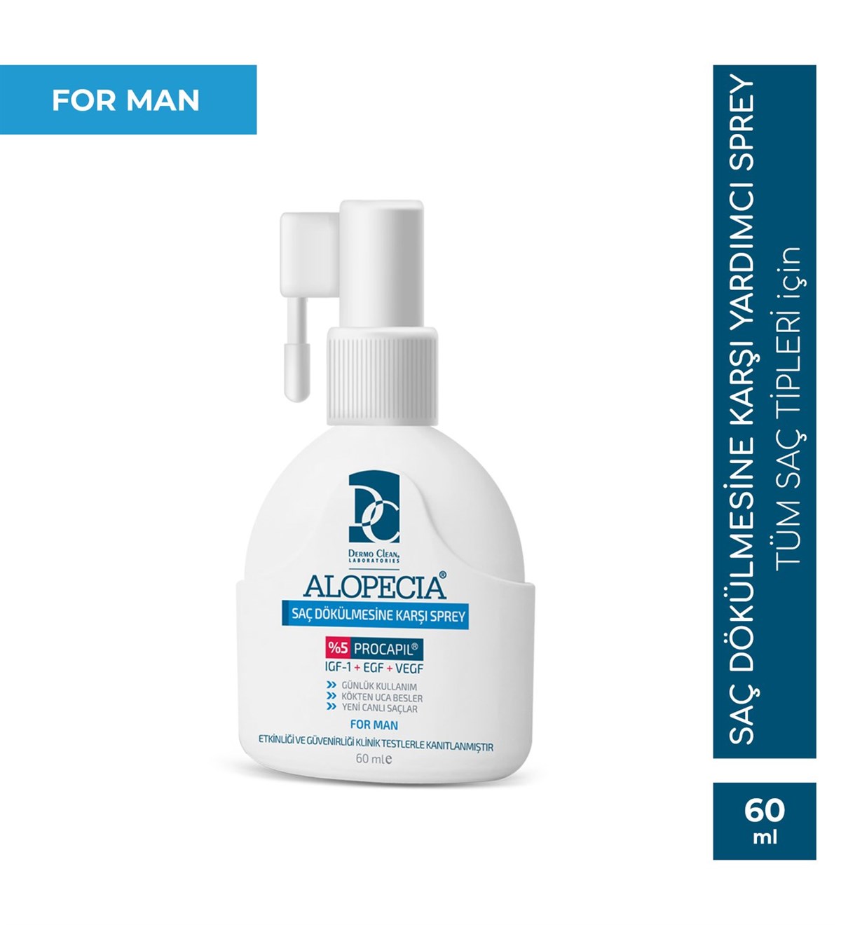 Alopecia Alopecia Anti Hair Loss Serum Dermal Spray 60 Ml - %5 Procapil Saç Serumu