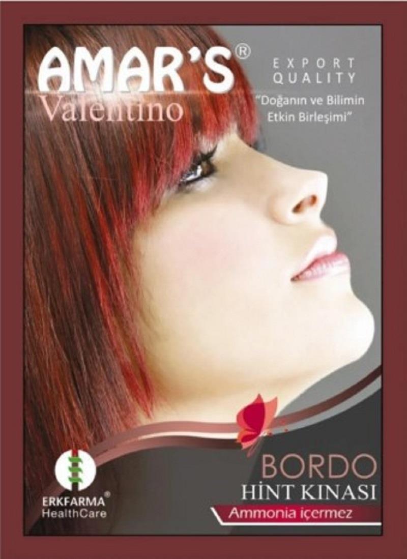 Amar's Amar's Hint Kınası - Bordo 10 gr