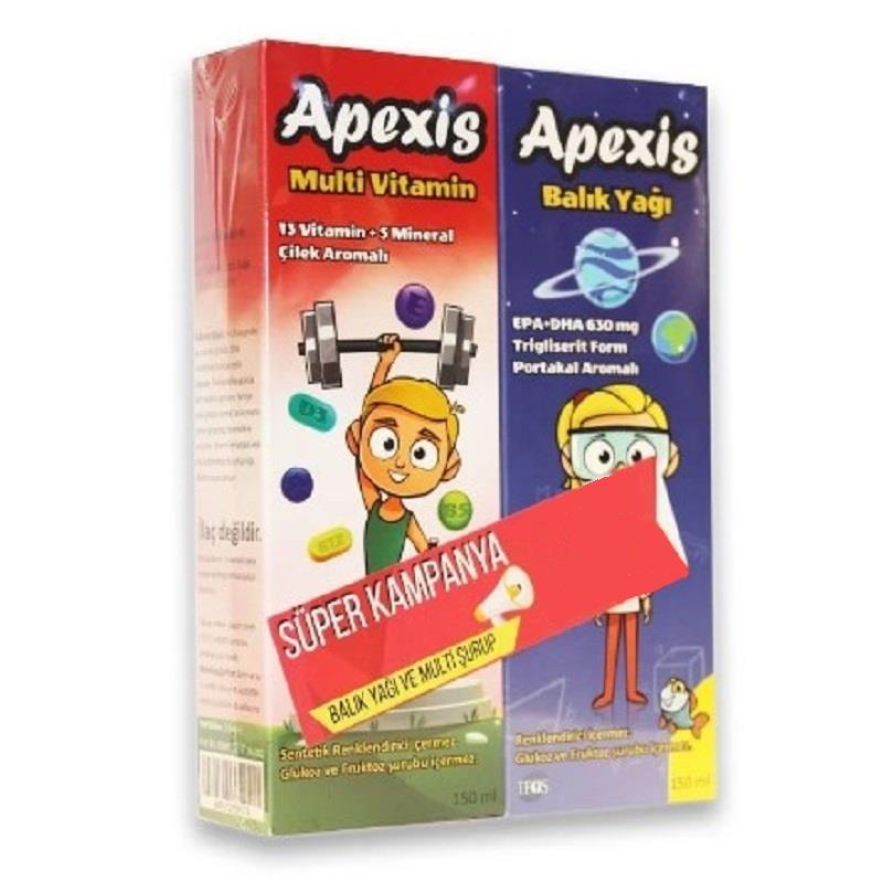 Apexis Apexis Balık Yağı 150 ml + Apexis Multivitamin 150 ml