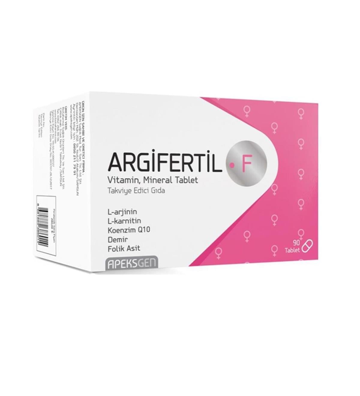 ARGİFERTİL Argifertil F 90 Tablet
