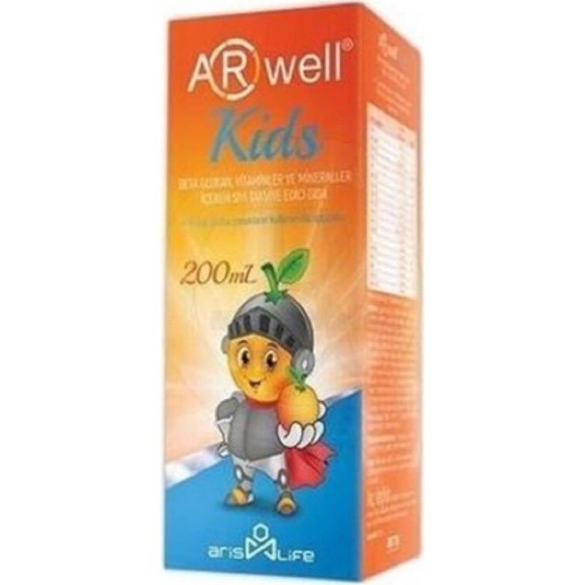 ARWELL Arwell Kids Beta Glukan, Vitamin ve Mineral 200 ml