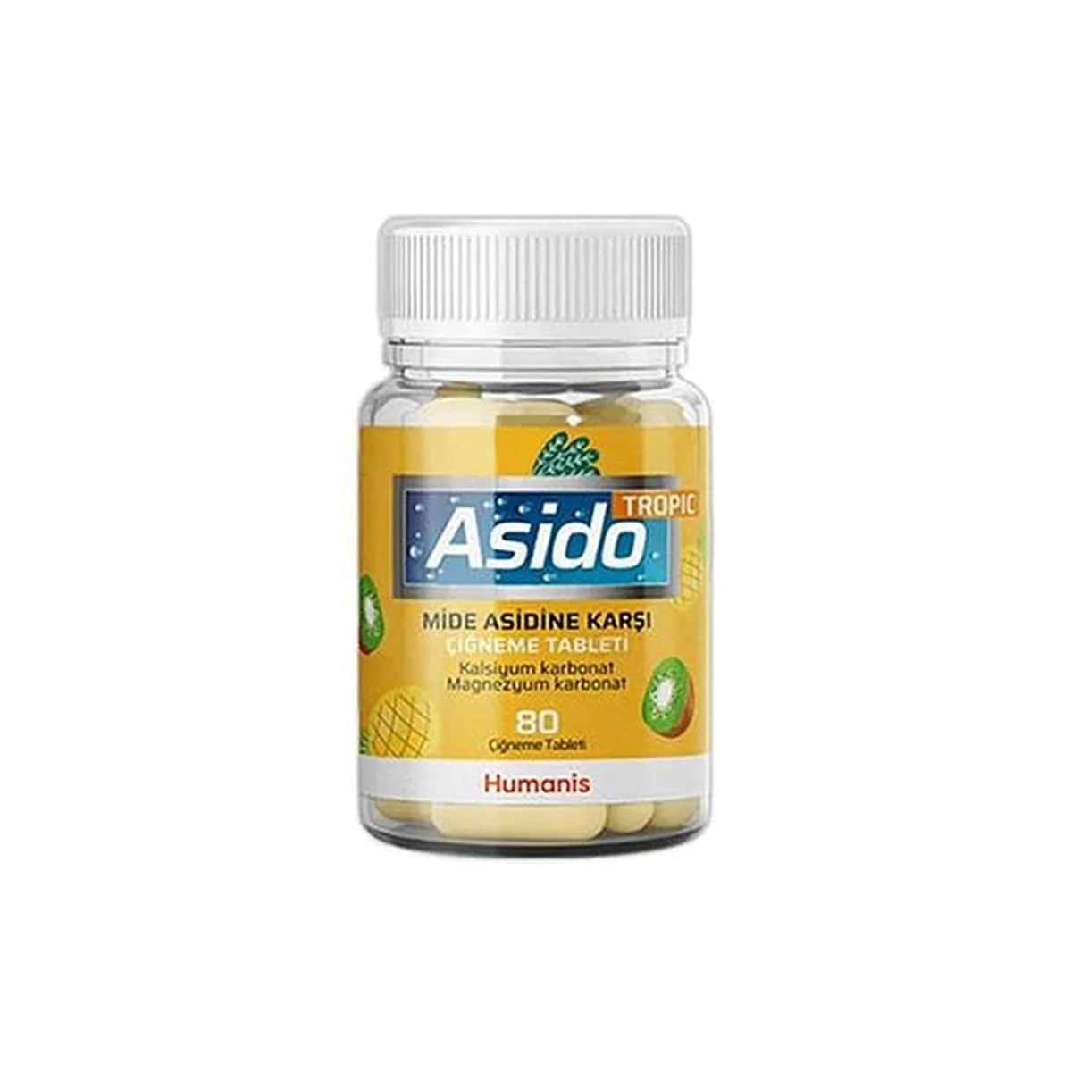 asido Asido Tropic Mide Asidine Karşı 80 Çiğneme Tableti