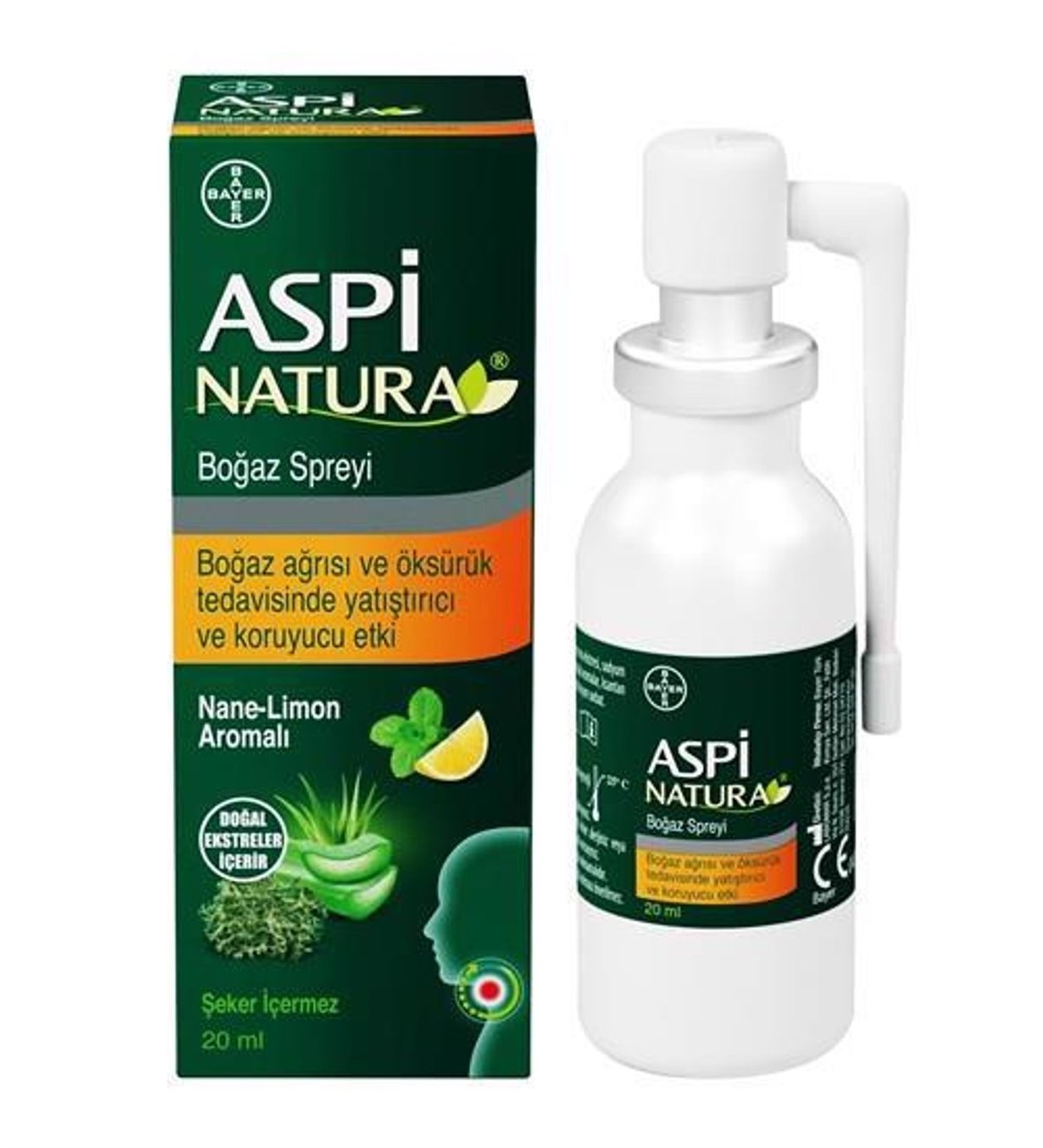 ASPİNATURA Aspinatura Boğaz Spreyi 20 ml -  Nane & Limon
