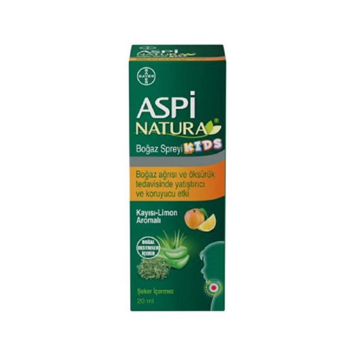 ASPİNATURA Aspinatura Kids Boğaz Spreyi 20 ml -  Kayısı & Limon