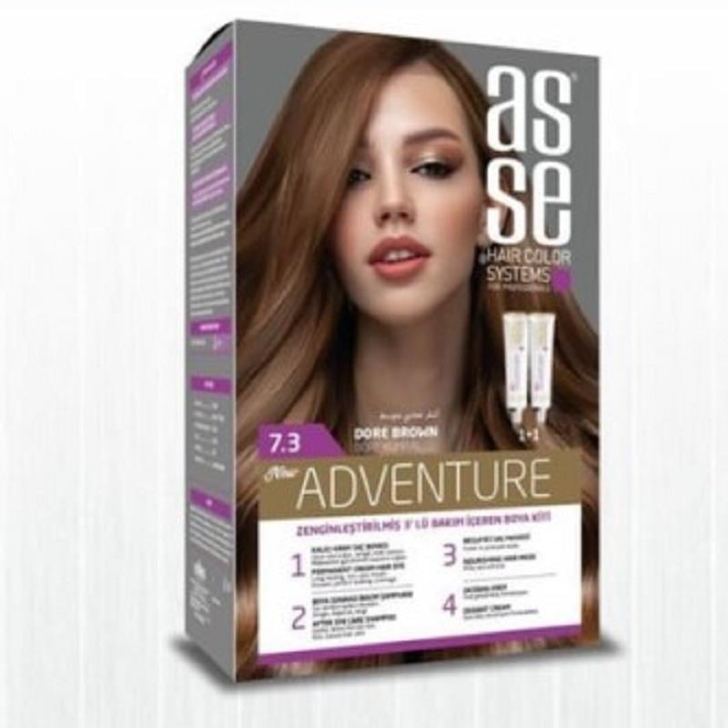 Asse Hair Color System Asse Set Boya - 7.3 Dore Kumral