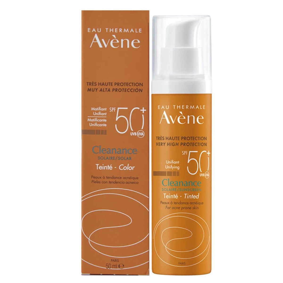 Avene Avene Eau Thermale Cleanance Solaire Tinted SPF50+ 50 ml