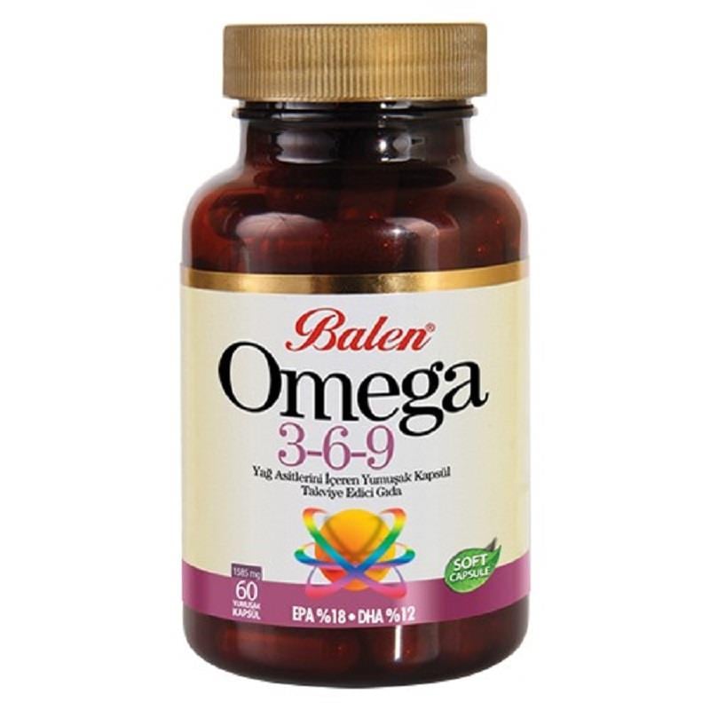 Balen Balen Omega 3-6-9 Yağ Asitleri İçeren Yumuşak Kapsül 1585 mg 60 Kapsül