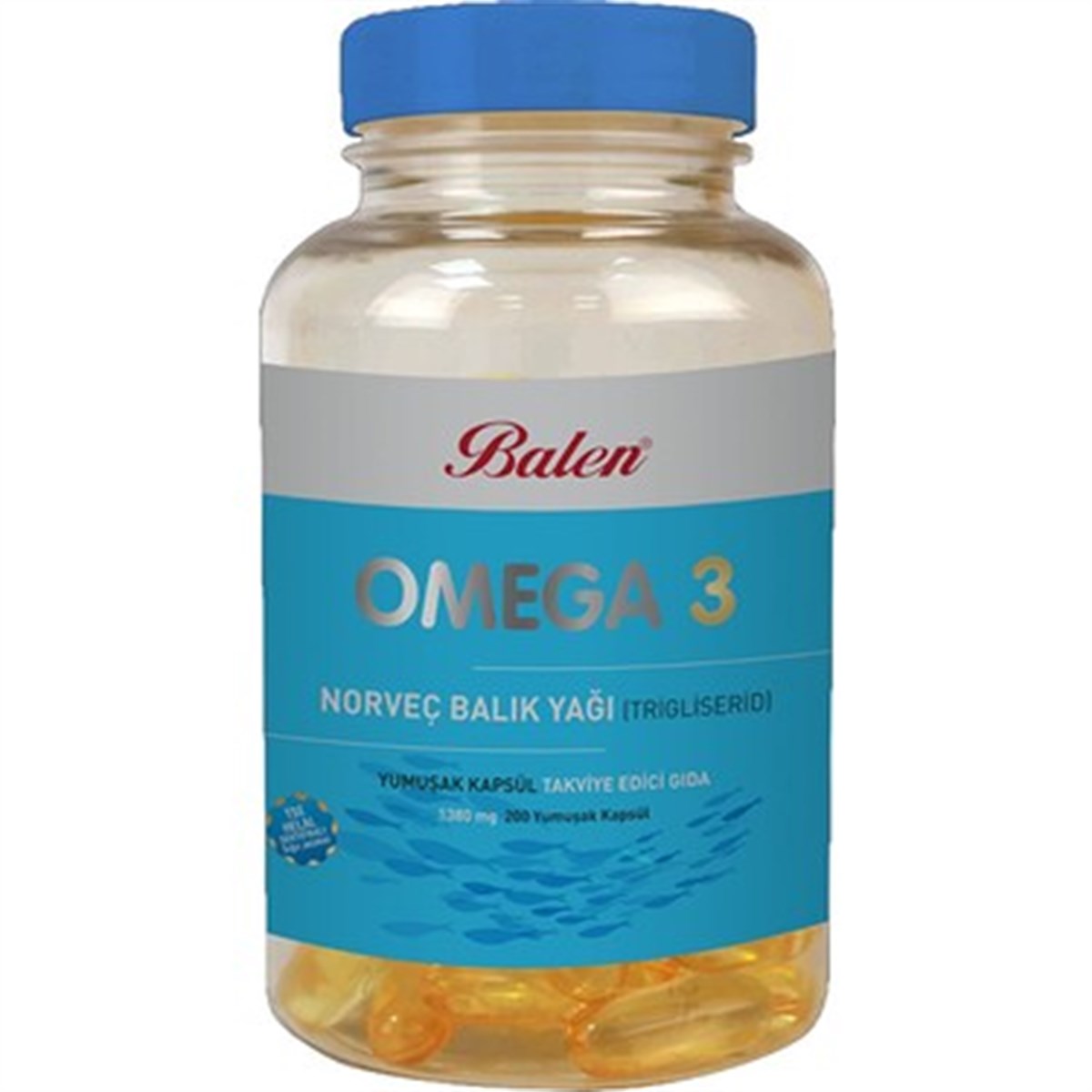 Balen Omega 3 Norveç Balık Yağı 1380 Mg 200 Kapsül (Trigliserid Form)