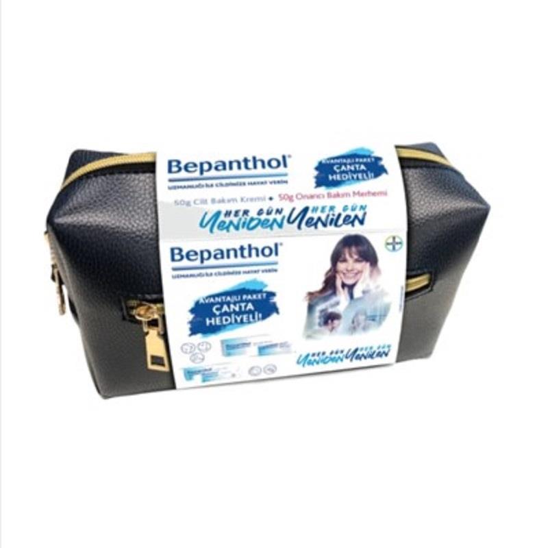 Bepanthol Bepanthol Cilt Bakım Kremi 50 gr + Bepanthol Onarıcı 50 gr - Çanta Hediyeli