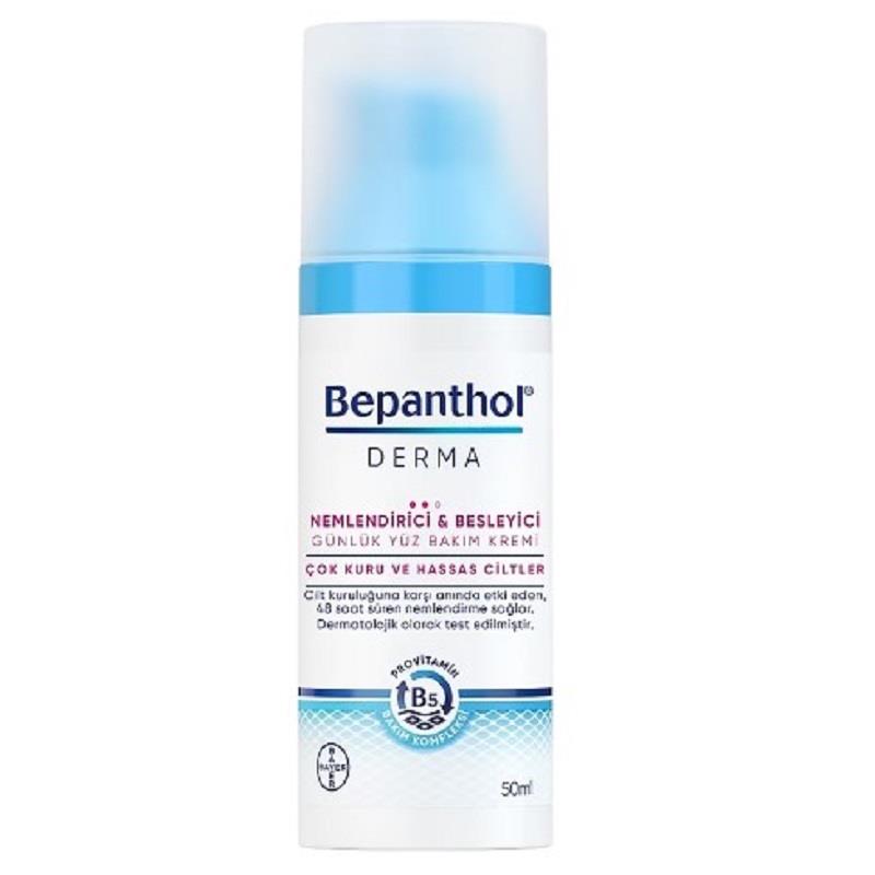 Bepanthol Bepanthol Derma Nemlendirici ve Besleyici Yüz Bakım Kremi 50 ml + Yüz Temizleme Cihazı Hediyeli