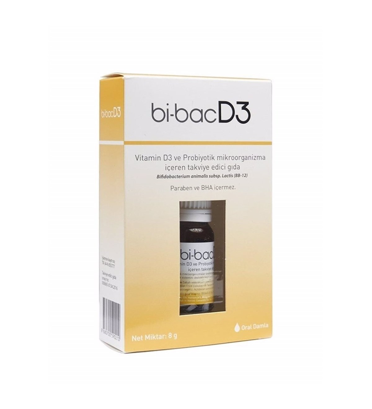 Bİ Bi-BacD3 Probiyotikli Damla 8 gr