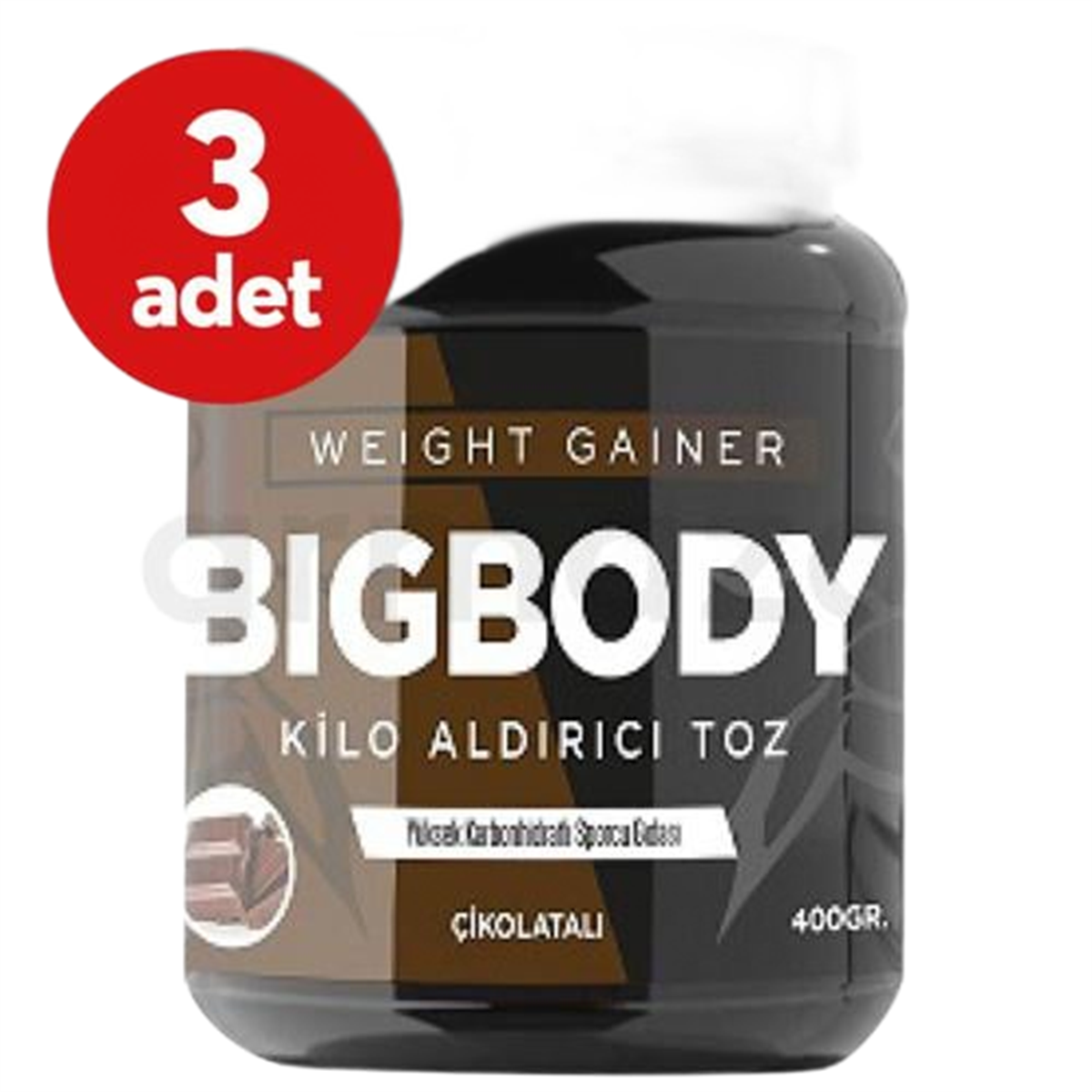Big Body Big Body Çikolatalı Kilo Aldırıcı Toz 400 gr 3'lü