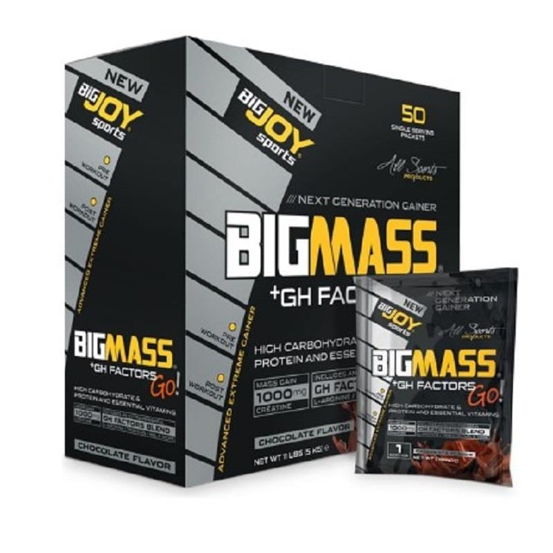 BigJoy Sports BigJoy Sports Bigmass Gainer Çikolata 100 gr 50 Saşe