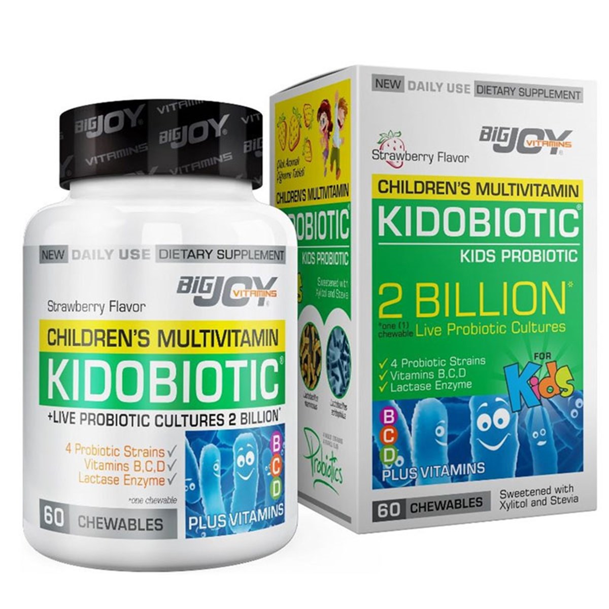 BigjoyBigjoy Kidobiotic Kids Probiotic 60 Çiğneme Tableti