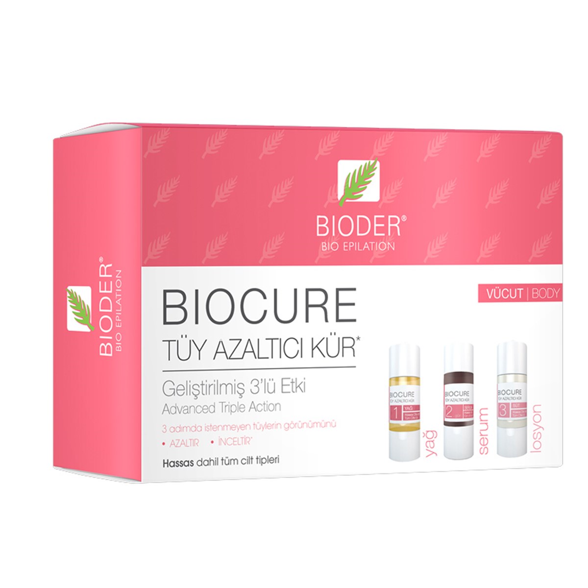 BioderBioder Biocure Body Tüy Azaltıcı Kür 3 X 10Ml