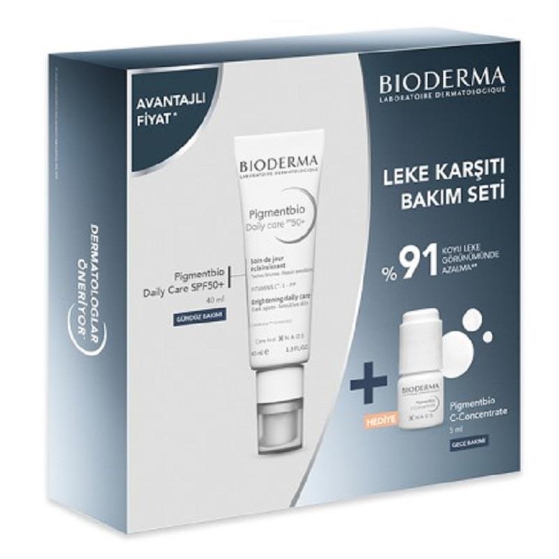 Bioderma Bioderma Leke Karşıtı Bakım Seti - Pigmentbio Daily Care SPF50 40 ml + Pigmentbio C-Concentrate 5 ml