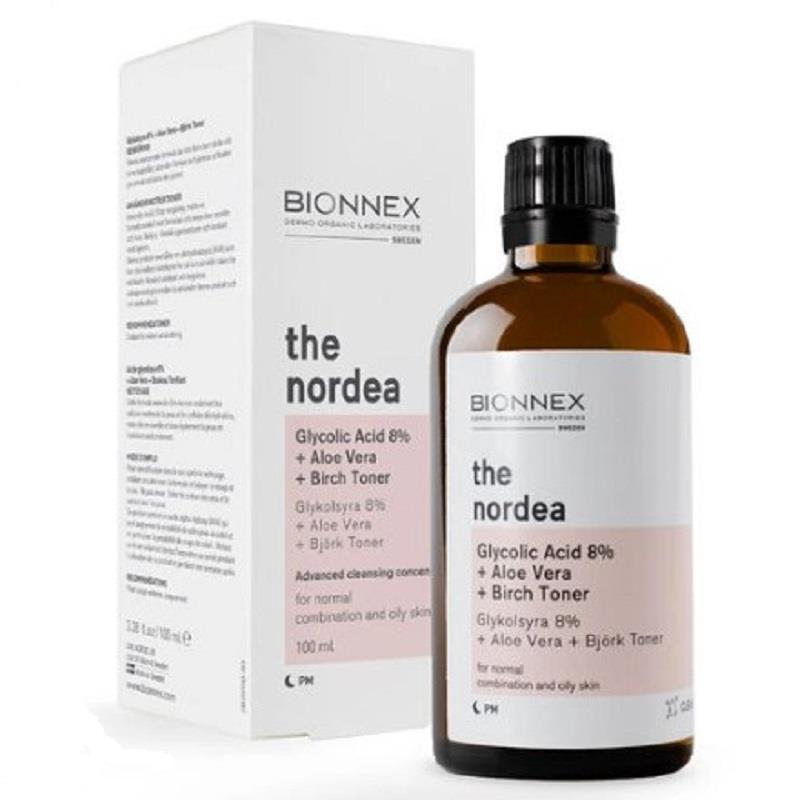 Bionnex Bionnex The Nordea Glycolic Acid 8% Aloe Vera Birch Toner 100 ml