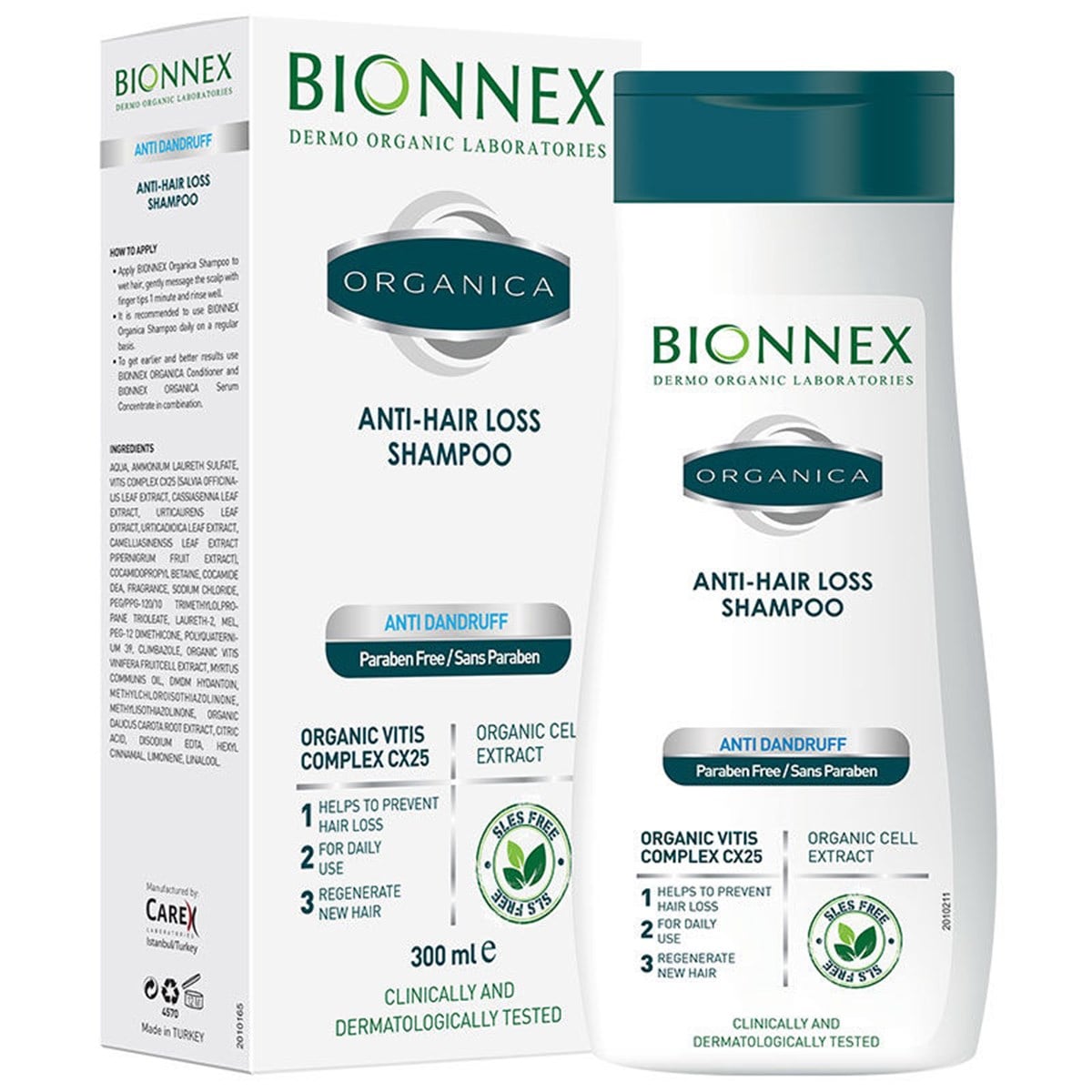 BionnexBionnex Organica Saç Dökülmesine Karşı Bakım Şampuanı Kepekli Saçlar 300 ml